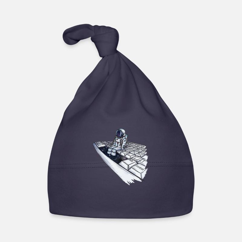 Barre d'espace - Bonnet bio Bébé - marine