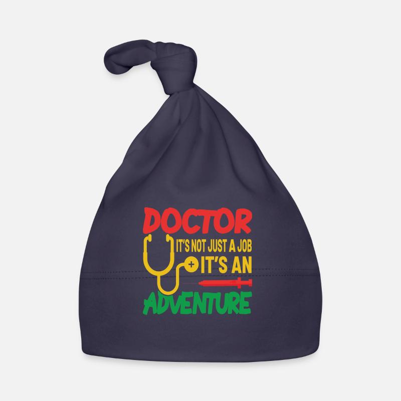 DOCTOR IT'S NOTE JUST A JOB - Bonnet bio Bébé - marine