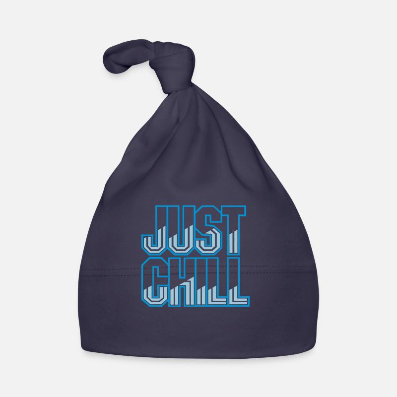 Just Chill Text Logo Baby Bio-Mütze