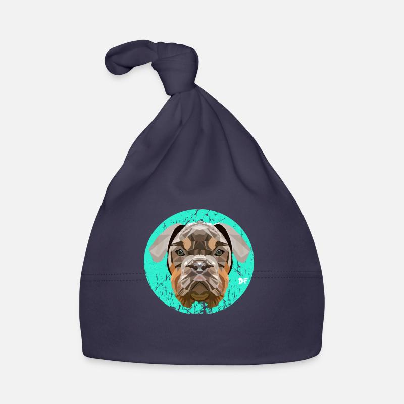 Hund Polygon Boxer Design - wunderbare Hunderasse Baby Bio-Mütze