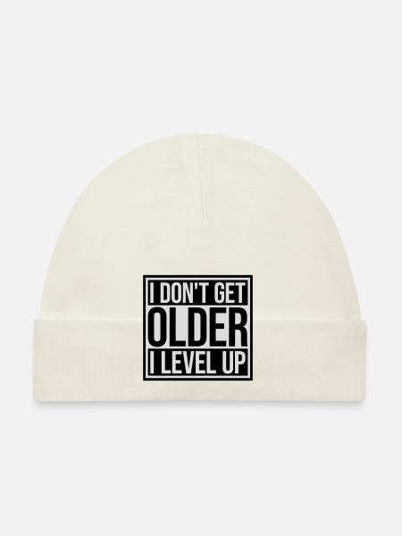 get older level up - Organic Baby Cap - navy - Front