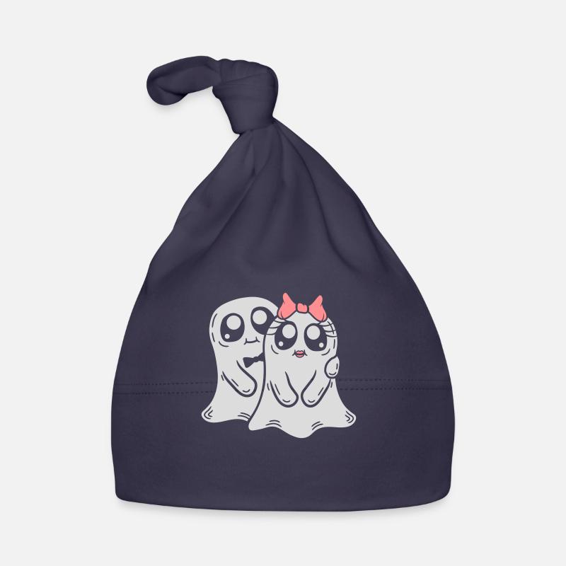 Man Mrs. Ghosts Couple Organic Baby Cap