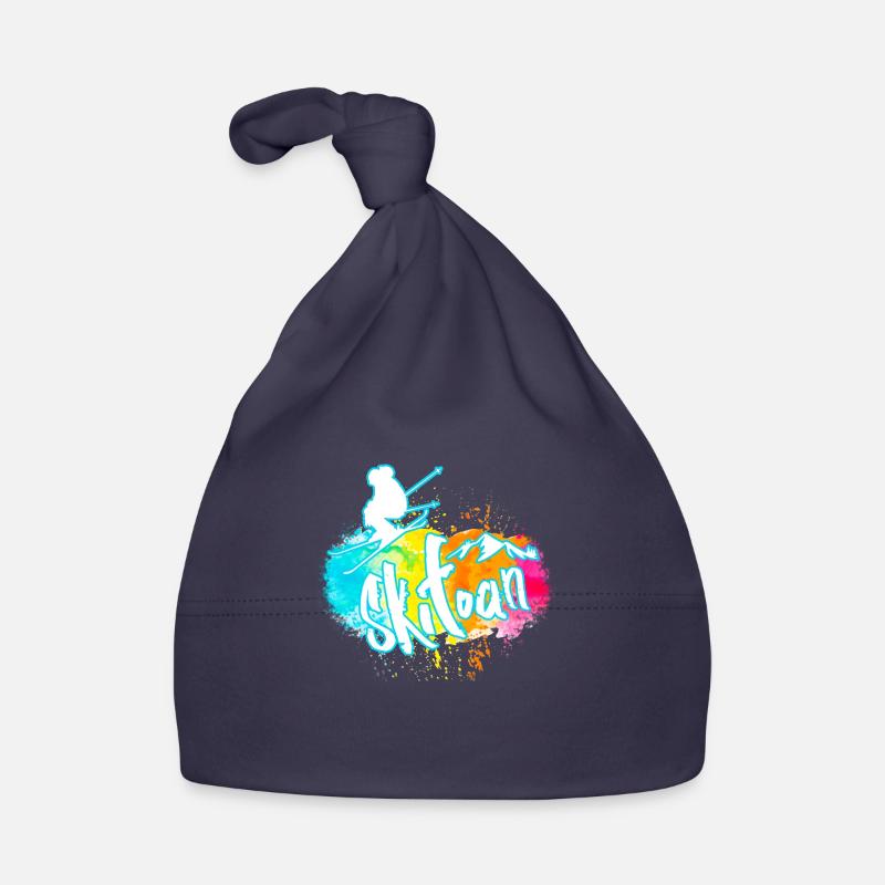 skiing Organic Baby Cap