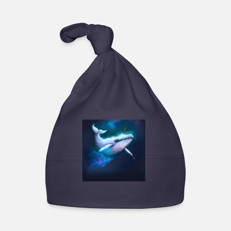 Baleine flottant dans l’espace Bonnet bio Bébé
