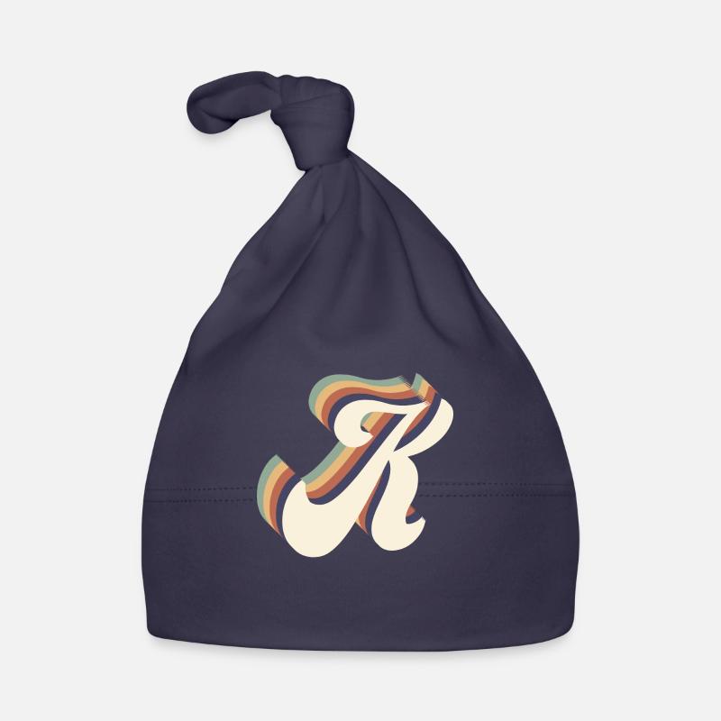 letter K Organic Baby Cap