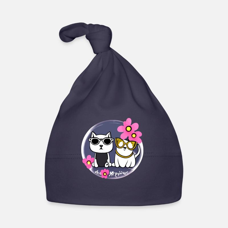 süße katzen beste freunde Baby Bio-Mütze