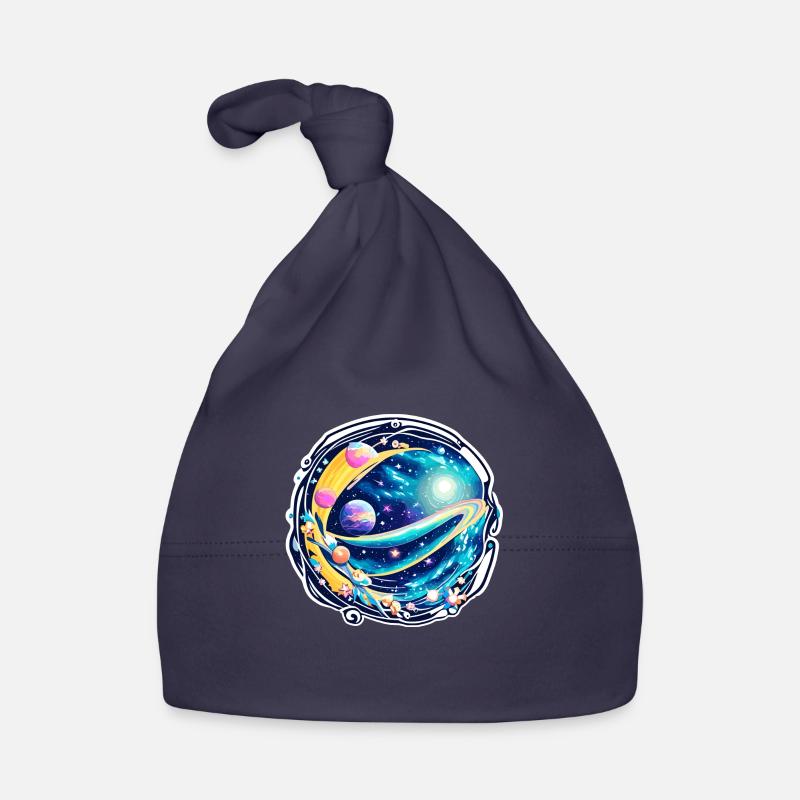 Waves in space Organic Baby Cap