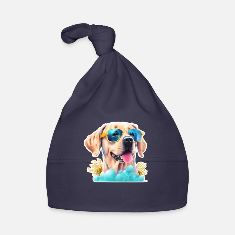Labrador mit Sonnenbrille Baby Bio-Mütze