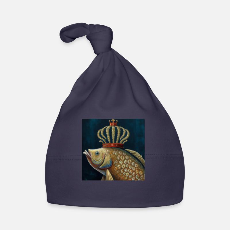 Gekrönter Goldfisch Baby Bio-Mütze