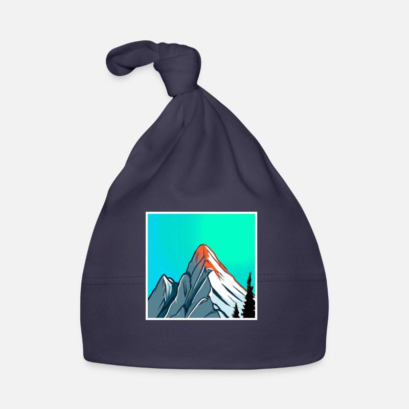 Berg Gemälde Baby Bio-Mütze