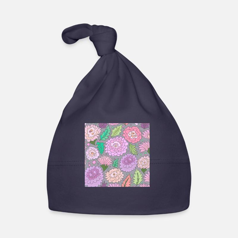 Blumenmuster Blumen Baby Bio-Mütze