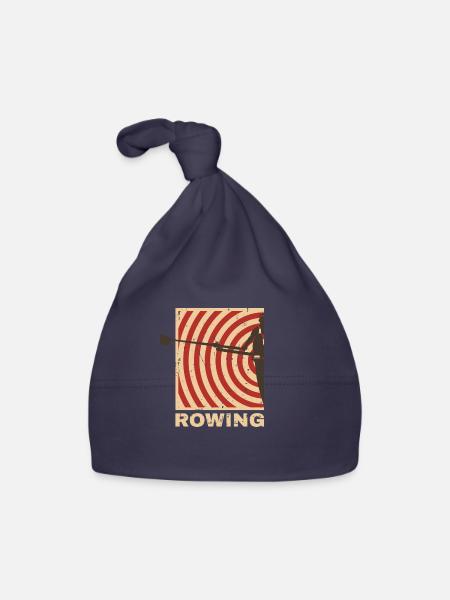 Rowing - Baby Bio-Mütze - Navy - Vorne