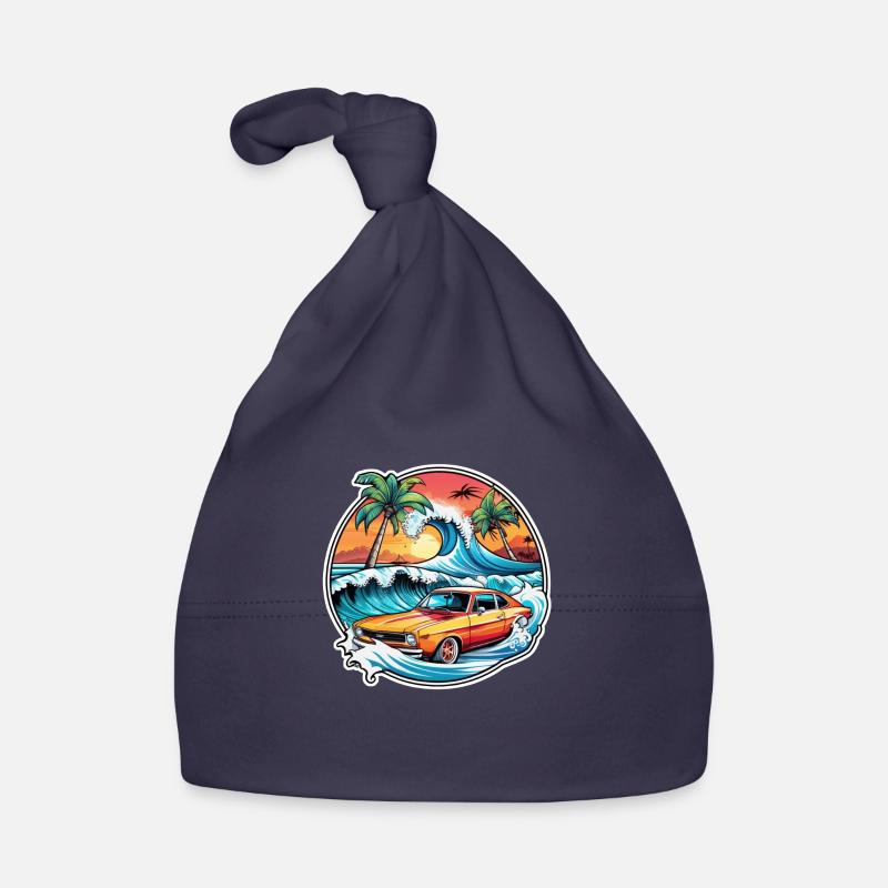 surf plage palmier soleil vacances Bonnet bio Bébé