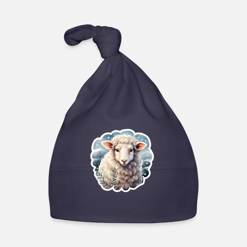 Winterschäfchen Baby Bio-Mütze