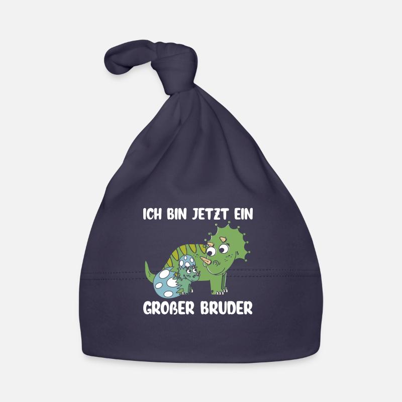 Ich bin jetzt ein großer Bruder Dino Baby Bio-Mütze