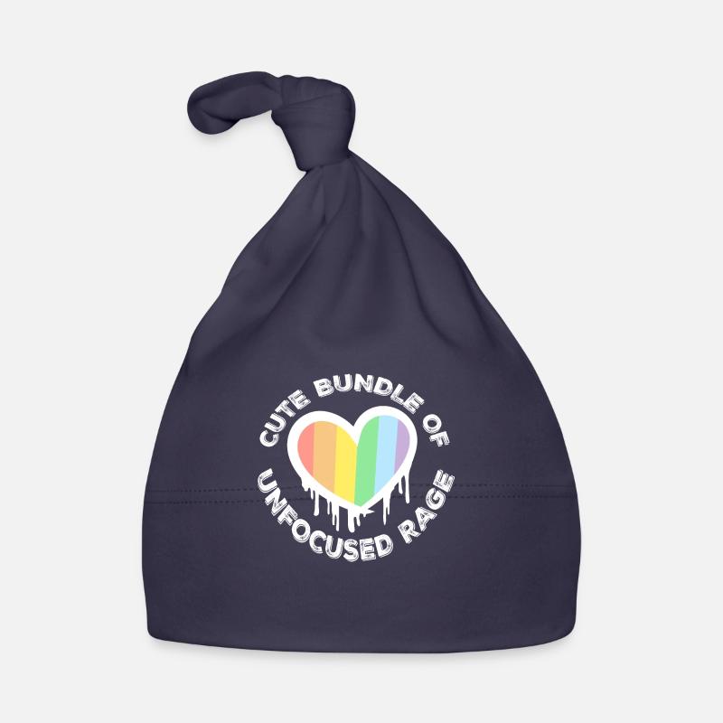 Drôle Mignon Bundle De Rage Non Focalisée Arc-en-Ciel Goth Bonnet bio Bébé