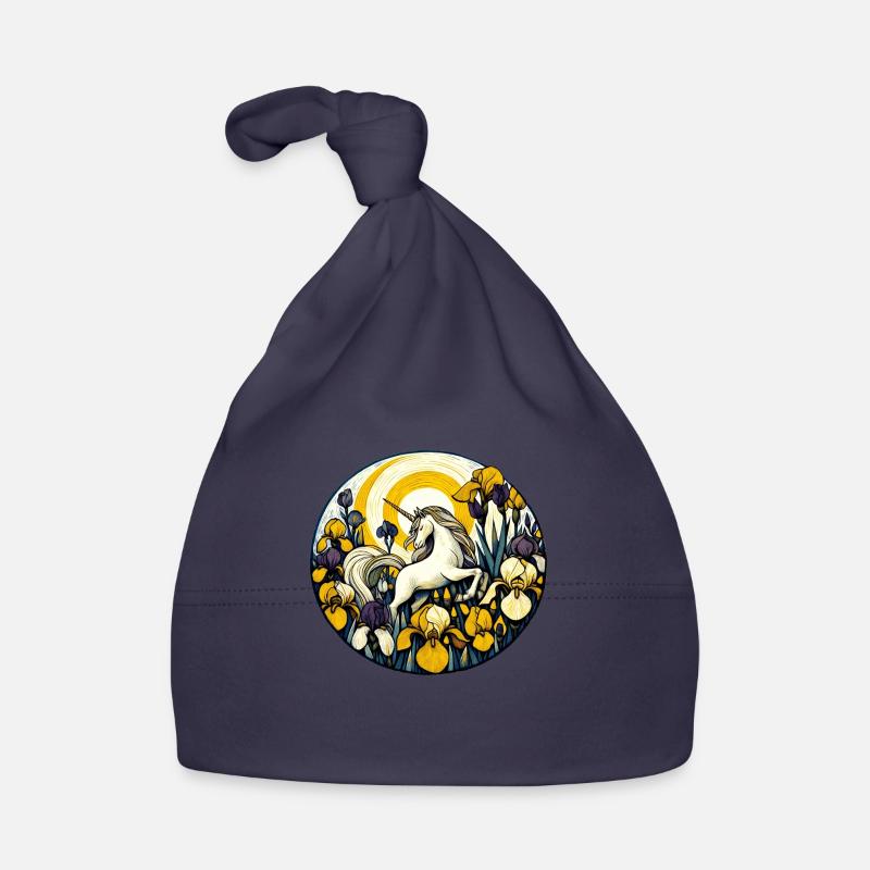 Licorne rétro Bonnet bio Bébé