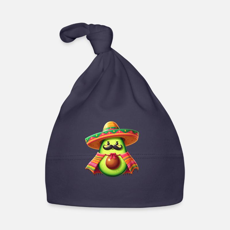 Cinco de Mayo Moustache à l’avocat Bonnet bio Bébé
