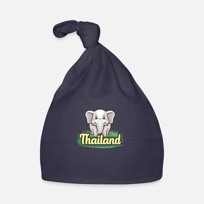 Proud elephant from Thailand Organic Baby Cap