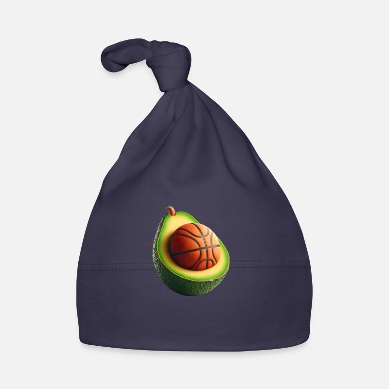 Avocado mit Basketballkern Baby Bio-Mütze