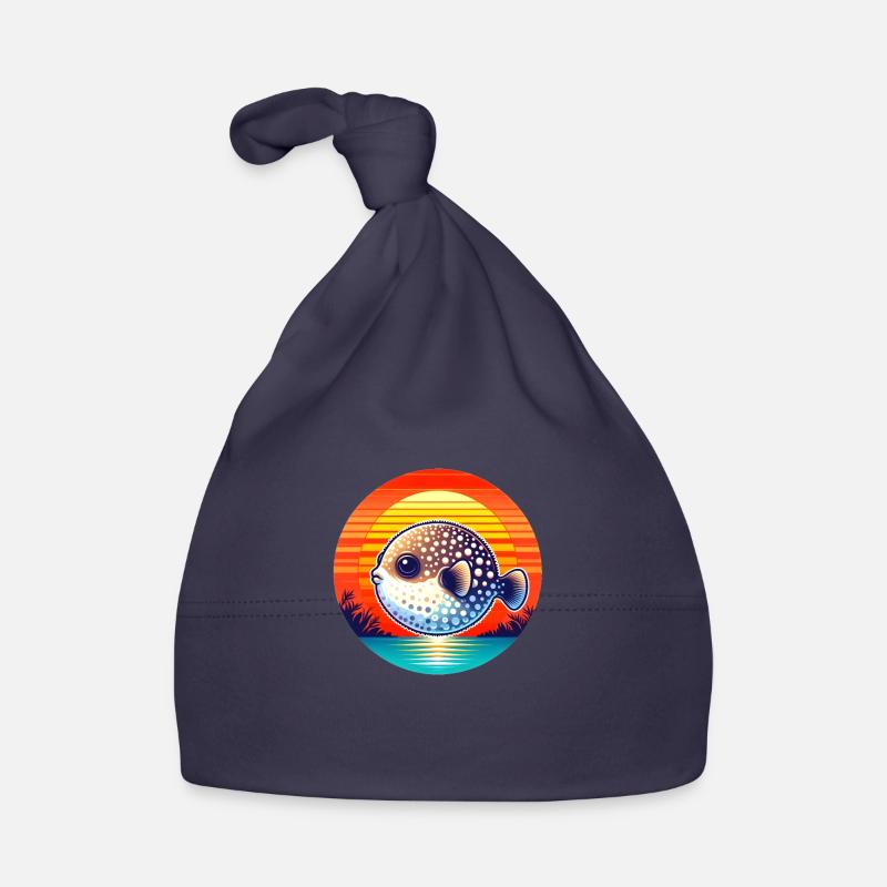 Poisson-globe au coucher du soleil Bonnet bio Bébé