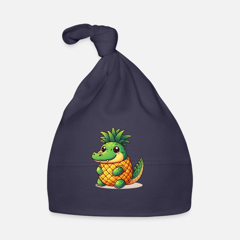 Pineapple Crocodile Organic Baby Cap