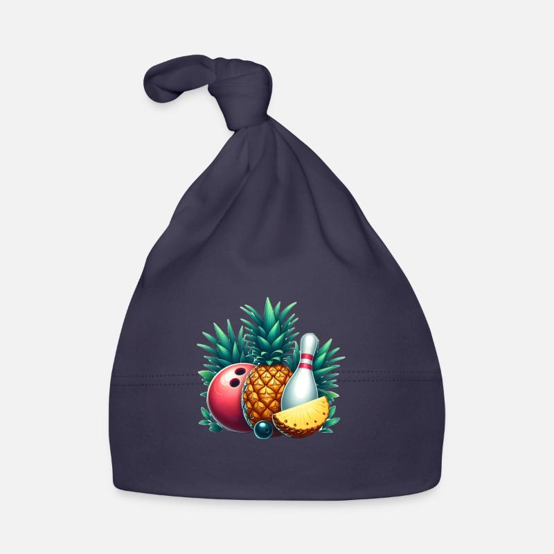 Bowling ball and pineapple Organic Baby Cap