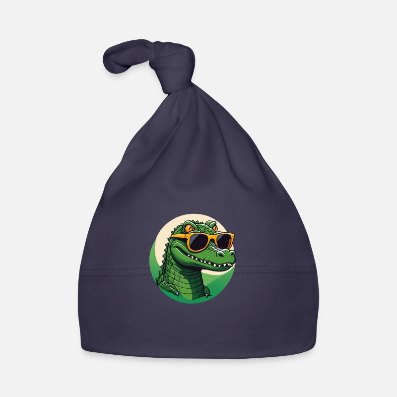 Cooles Krokodil Baby Bio-Mütze