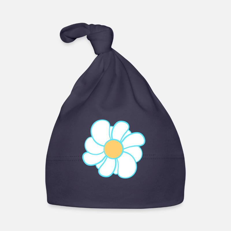 Marguerites blanches Fleurs Printemps Été Fleurs Bonnet bio Bébé
