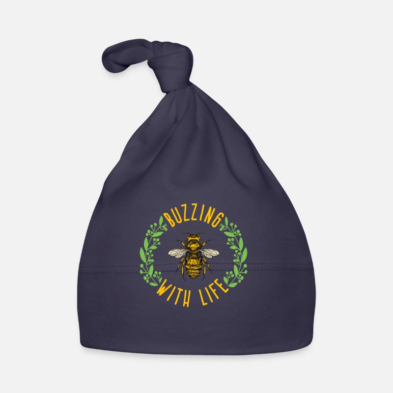 Buzzing with bees Organic Baby Cap