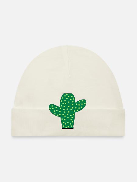 Stacheliger Kaktus - Baby Bio-Mütze - Navy - Vorne