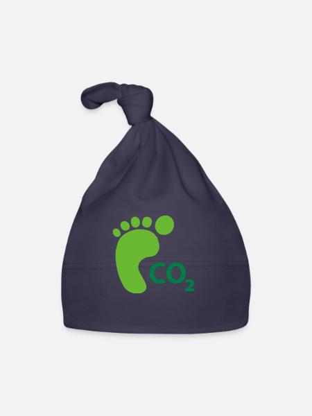 carbon_footprint - Baby Bio-Mütze - Navy - Vorne