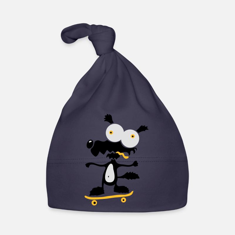 Skate Loup - Bonnet bio Bébé - marine