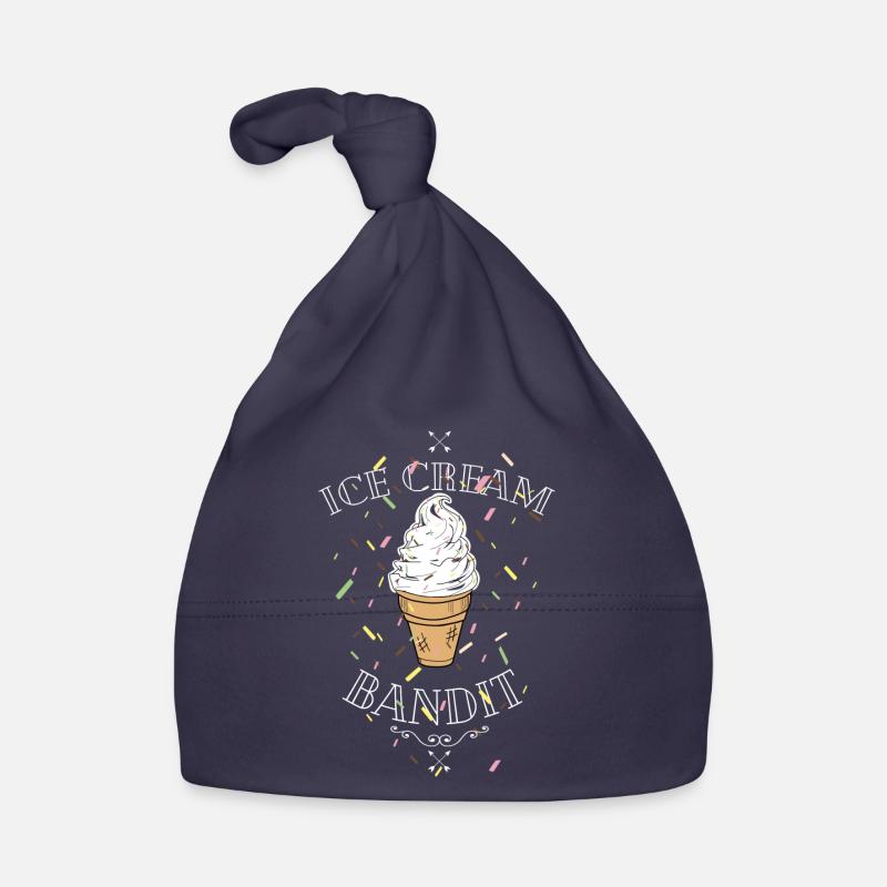 Softeis Machine - Baby Bio-Mütze - Navy