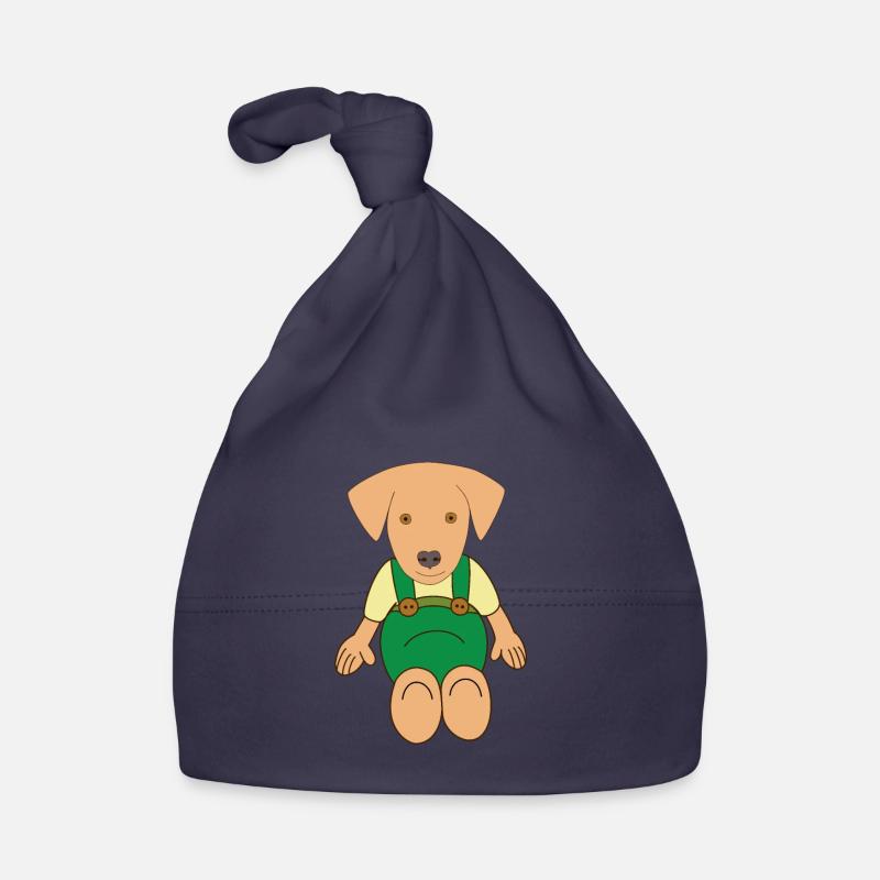 Petit chien mignon dessin Bonnet bio Bébé
