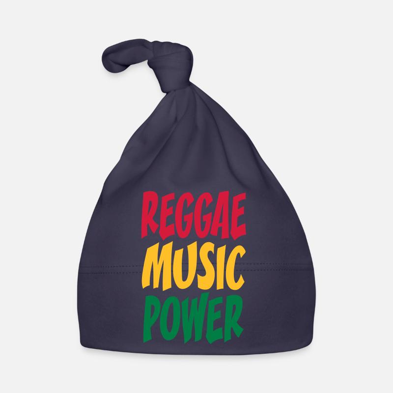 rasta music power - Bonnet bio Bébé - marine