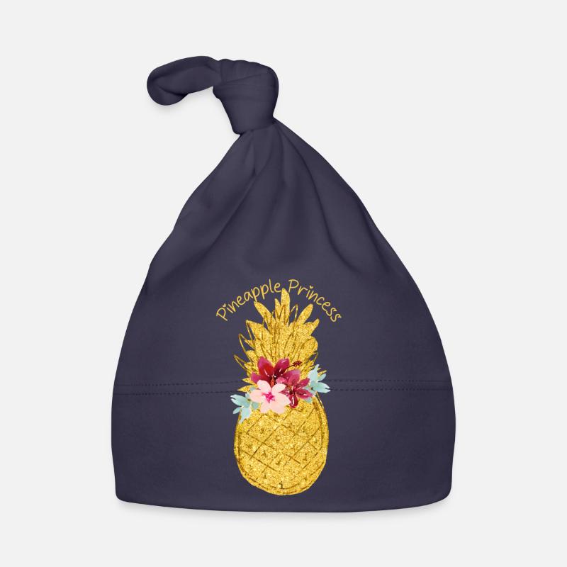 pineapple princess pineapple flower Organic Baby Cap