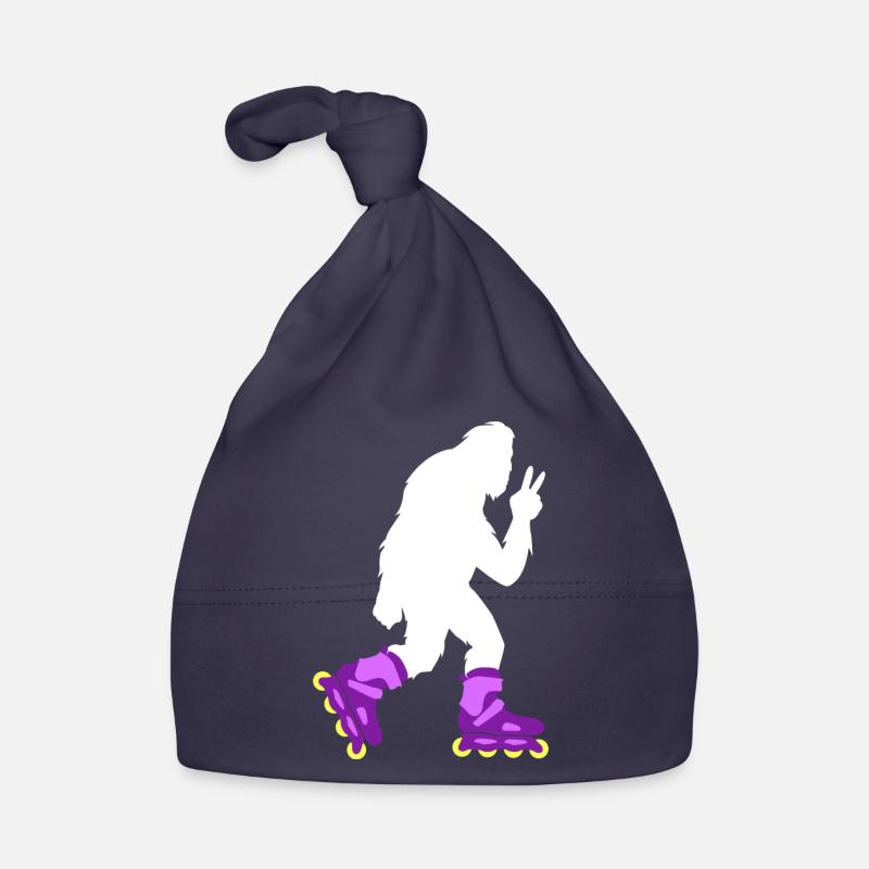 Bigfoot Roller Skating Roller Derby Gift Organic Baby Cap