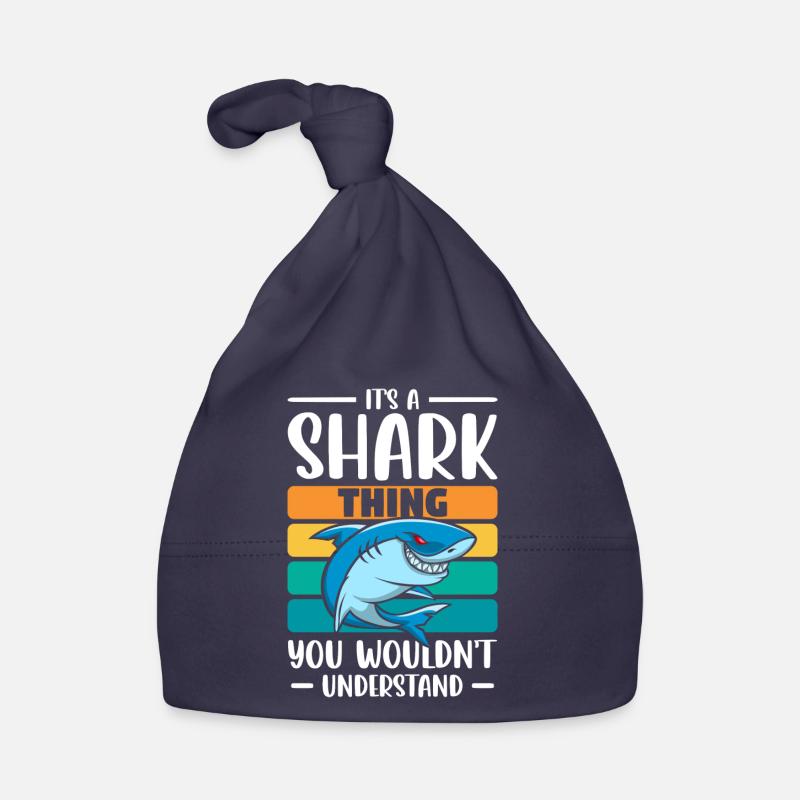 Sharks Diving Sailing Predator Organic Baby Cap