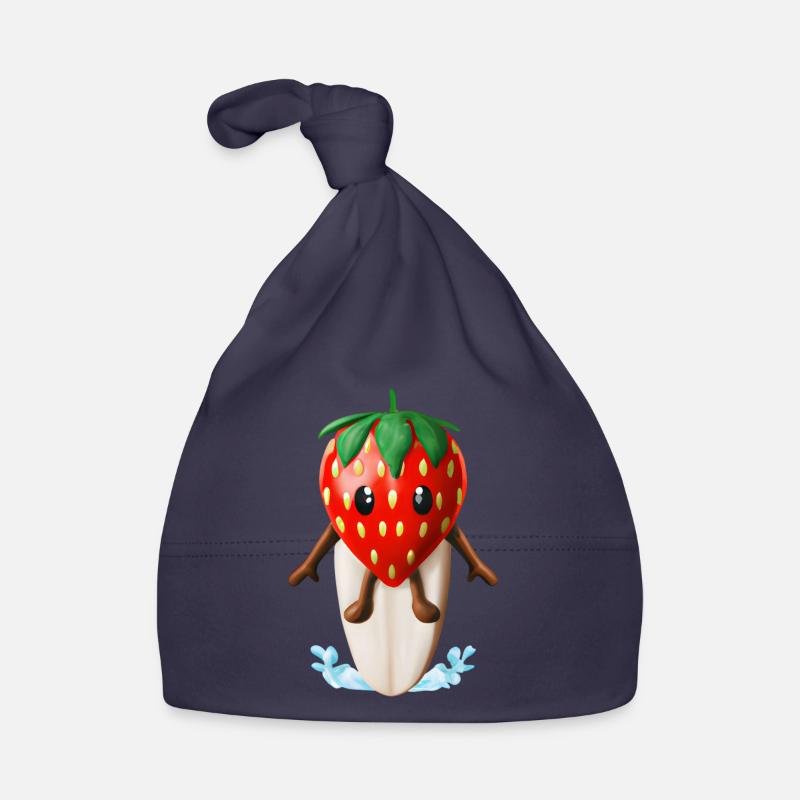 Fraise sur planche de surf Bonnet bio Bébé