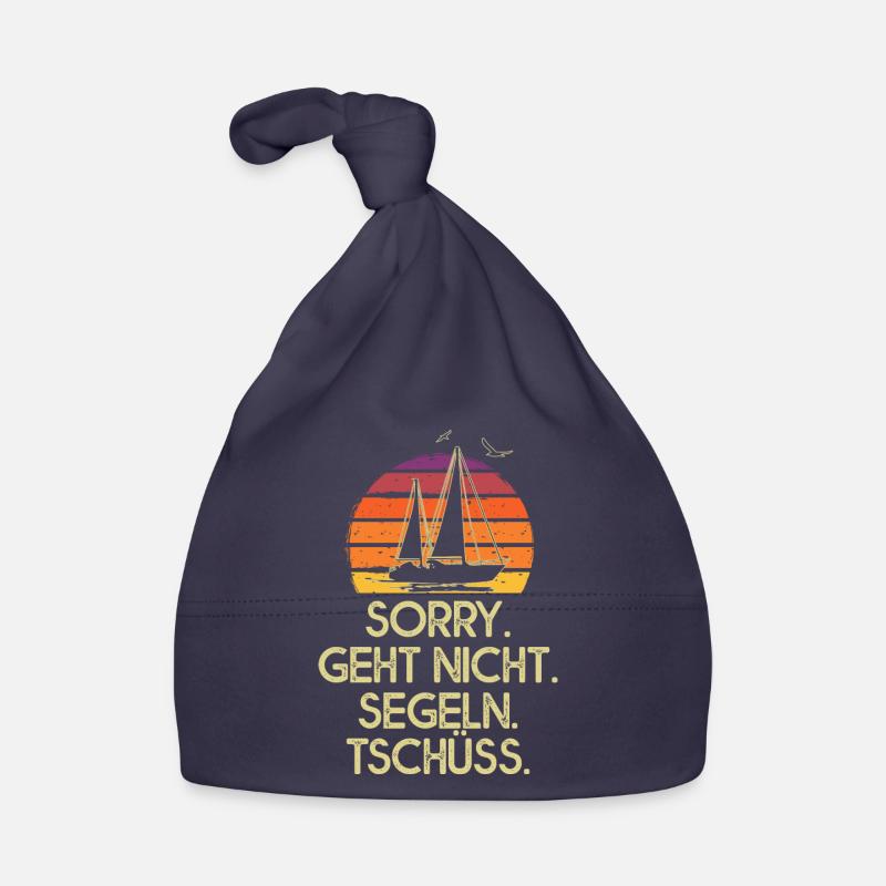 Sorry doesn't go sailing bye bye sailor Organic Baby Cap