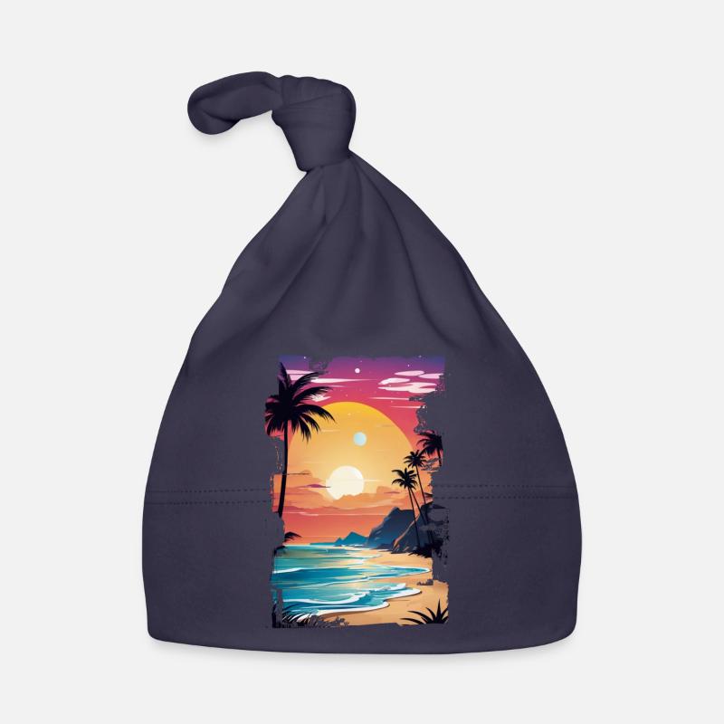 plage vacances soleil mer Bonnet bio Bébé
