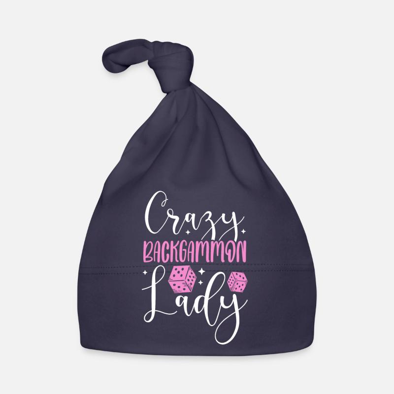 Crazy Backgammon Lady Tabletop Strategy Games Organic Baby Cap