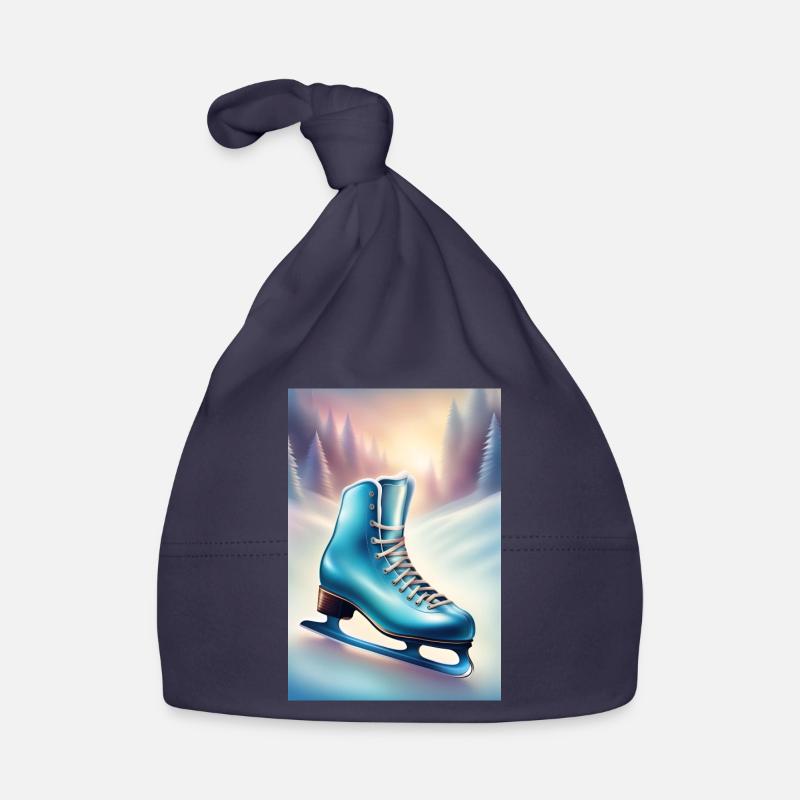 Ich liebe Eiskunstlauf Baby Bio-Mütze