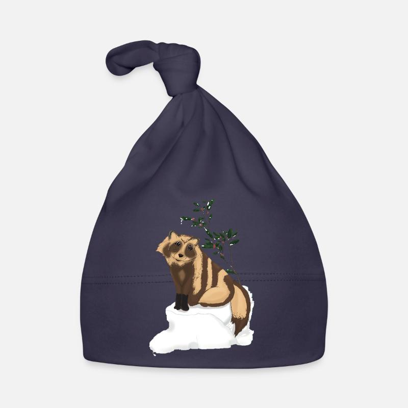Tanuki sous le gui Bonnet bio Bébé