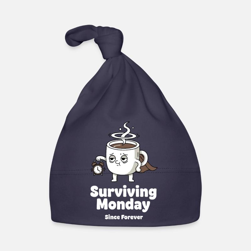 Montagsüberleben Kaffeebecher Held Baby Bio-Mütze