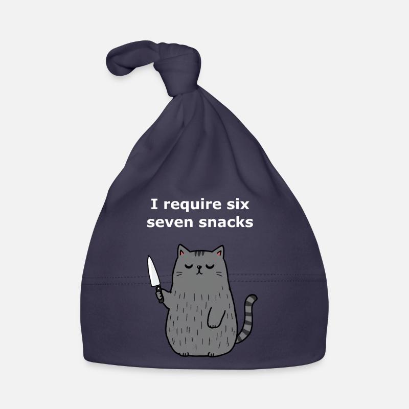 6-7 Internet Meme 6 7 Snack Cat Organic Baby Cap