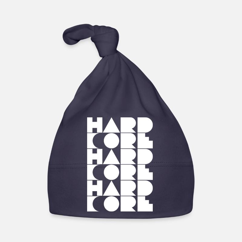 Hardcore Grid Typography Organic Baby Cap