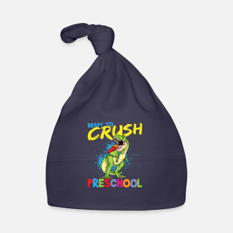 Ready To Crush Preschool Kindergarten Pre-K T-Rex Organic Baby Cap