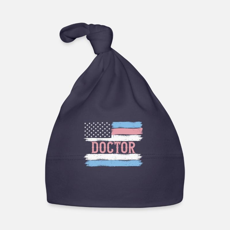 US Pride Physician Medic Doc Gift Idea - Baby Bio-Mütze - Navy